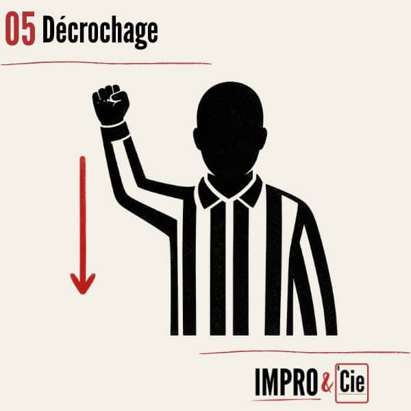 Fautes en match d’improvisation | Le guide complet des pénalités 6 Match d'impro - pénalité - décrochage