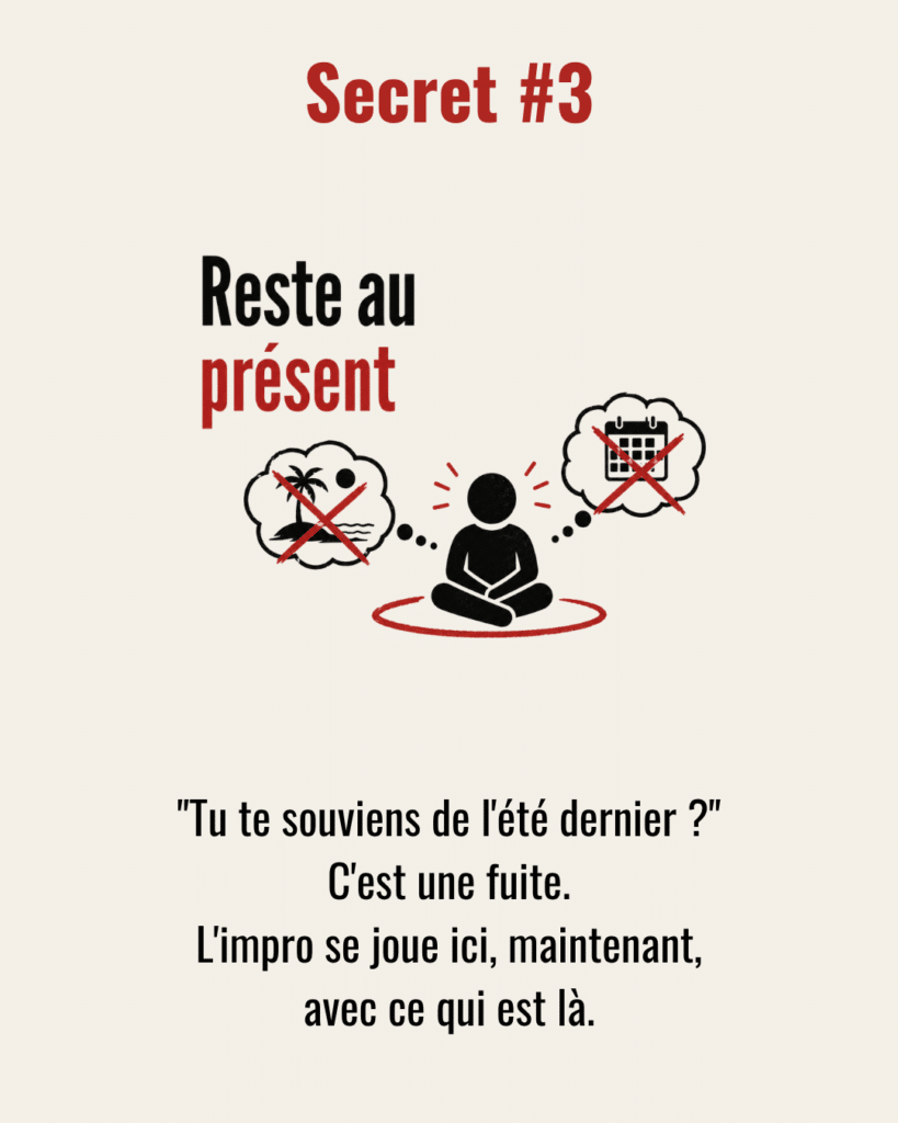 Impro | Libère ton jeu sur scène 3 Secret 3